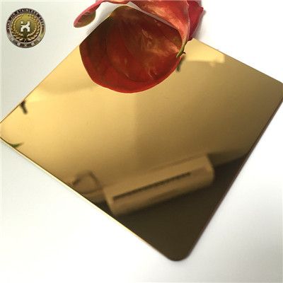 The Antique Design Mirror Brushed Titanium Gold Stainless Steel Sheet