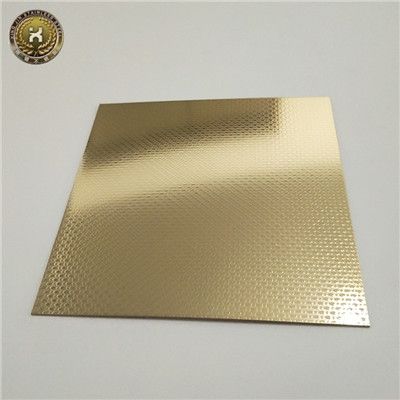 AISI SUS ASTM 316 Decorative 2B Etching Finished Titanium gold Stainless Steel Sheets