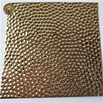 AISI SUS ASTM 316 Decorative 2B Etching Finished Titanium gold Stainless Steel Sheets