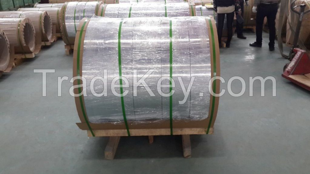 Aluminum strip tape continuous casting and rolling for electronic products