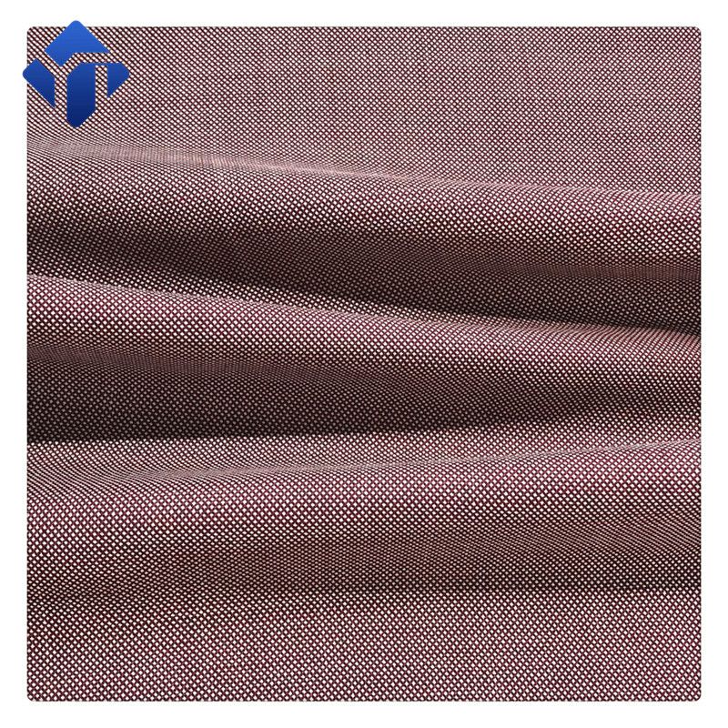 Low price woven worsted wool polyester jacquard fabric for suit