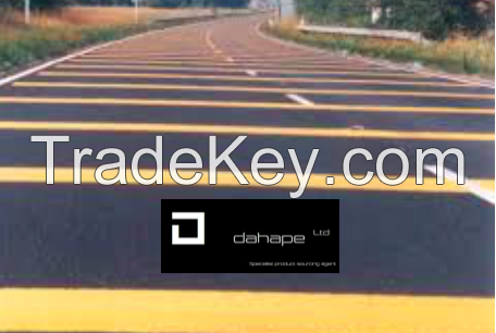 YELLOW HOT MELT PAINT ROAD MARKINGS