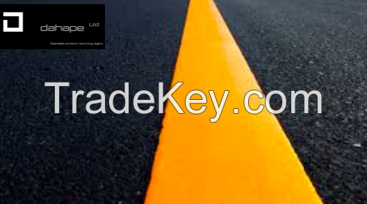 YELLOW HOT MELT PAINT ROAD MARKINGS