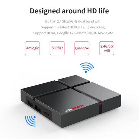 Topsat newest V8 MAX S905X2 4GB 32GB Android tv box Android 8.1 Smart tv box         