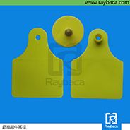 Two Pieces Electronic Ear Tags RFID Livestock Tags For Cattle