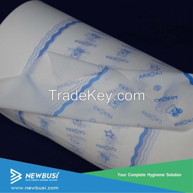 Breathable laminated PE film backsheet for baby diaper and adult diaper