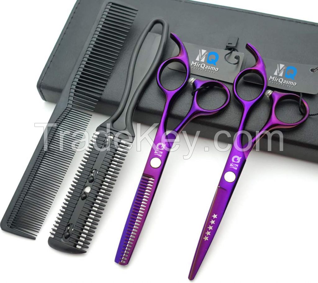 6 Inch Cutting Thinning Styling Tool Hair Scissors Stainless Steel.