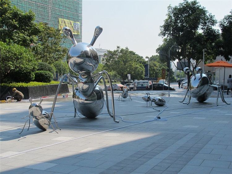 Garden Park Animal Sculpture FRP Ant Decorative Landscape