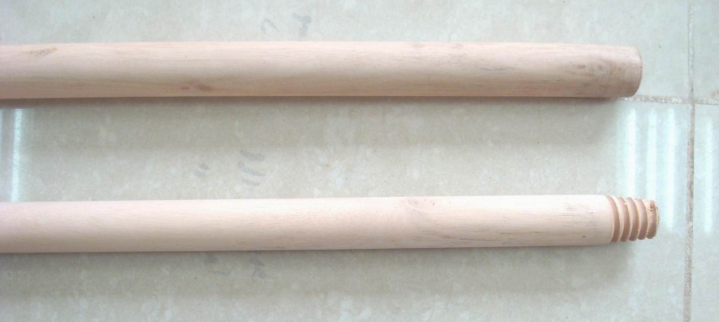 wooden handle, wooden broom stick