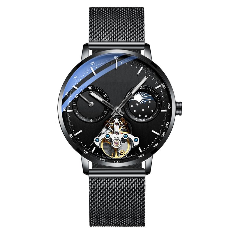 Luxury Mechanical Automatic Fashion Stainless Steel Moonphases OEM Watch Manufacturer