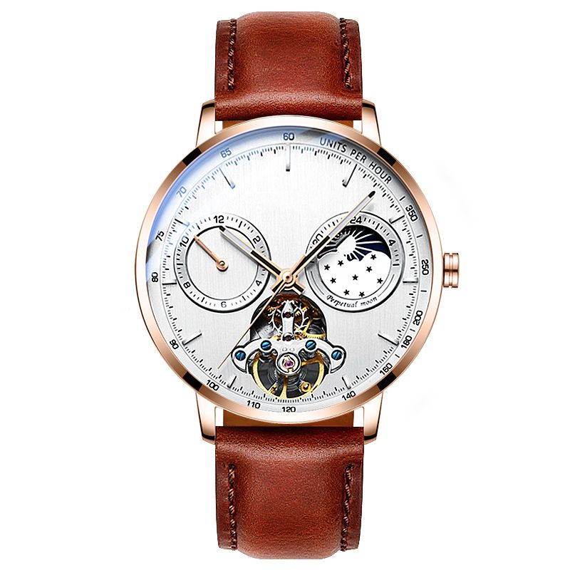 Luxury Mechanical Automatic Fashion Stainless Steel Moonphases OEM Watch Manufacturer