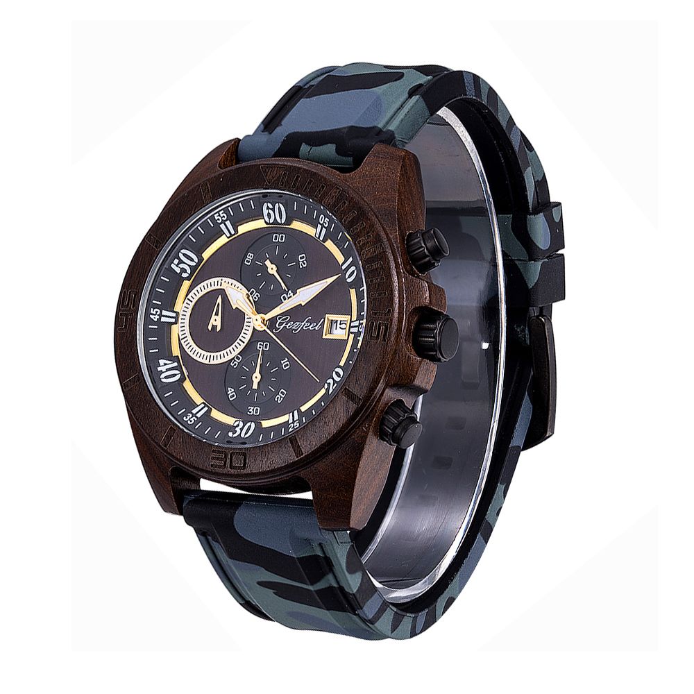 Custom Brand OEM Luxury Sport Handmade Chronograph Wooden Watch