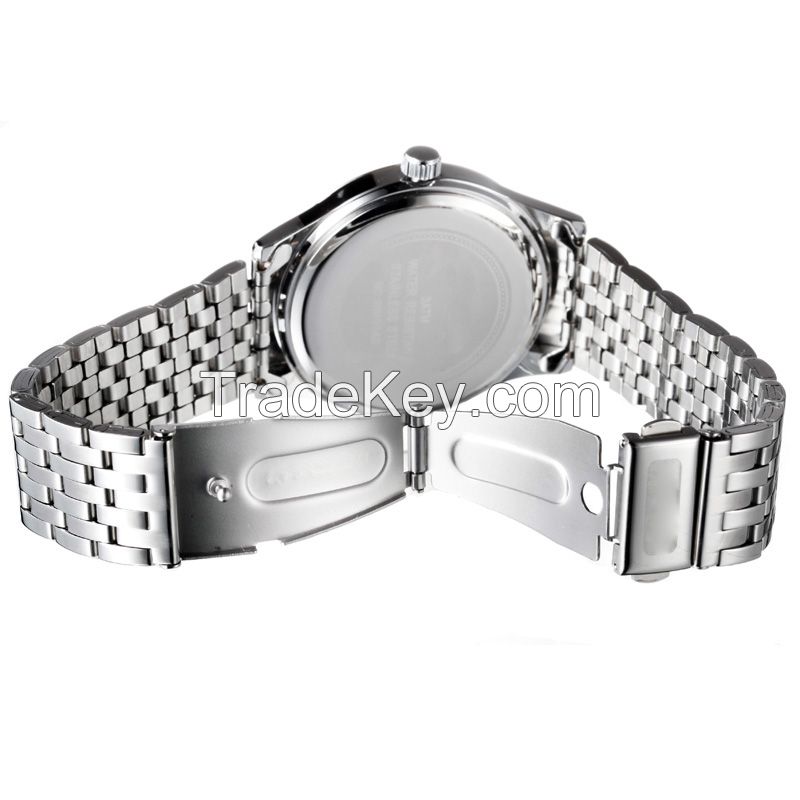 Custom Logo Cheap Price Stainless Steel 3ATM Water Resistant Watch