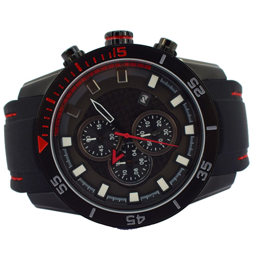 Custom Personality Luxury Chronograph Silicone Strap Men Watches