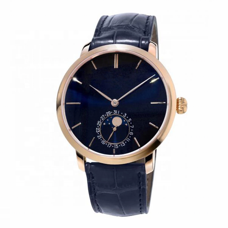 Hot Selling Stainless Steel Watches Men Moonphase Watch Japan Movement Customizable Watches for Men