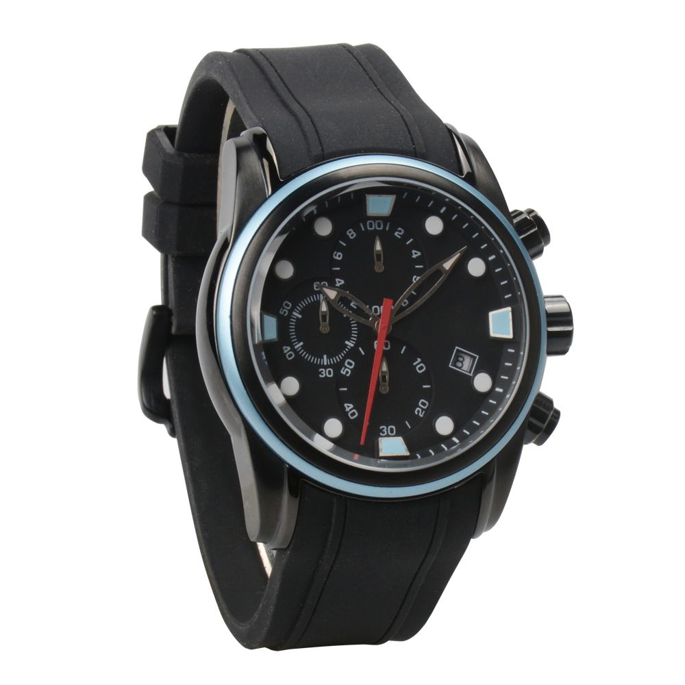 Factory Direct Sale Custom Silicone Watch Strap Stainless Steel Wrist Watch for Men