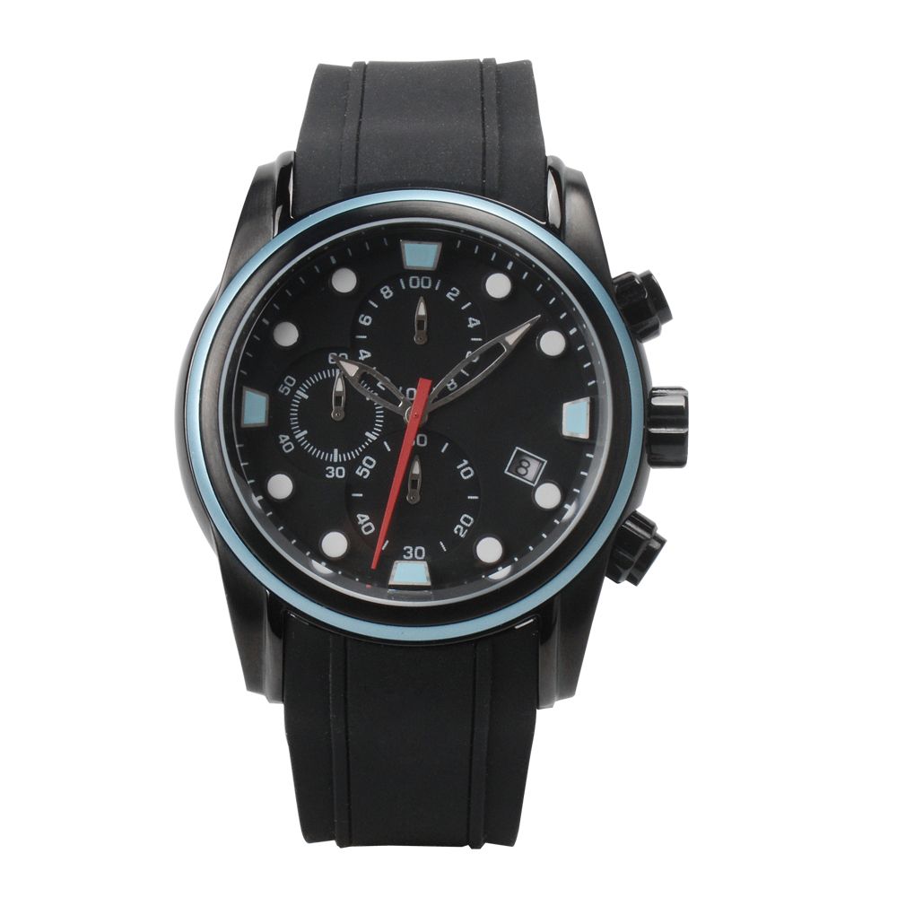 Factory Direct Sale Custom Silicone Watch Strap Stainless Steel Wrist Watch for Men