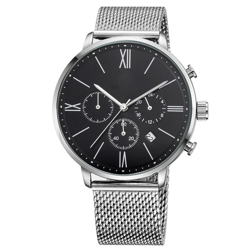 Stainless Steel Mesh Zinc Alloy Case Quartz Luxury Oem Mens Watch