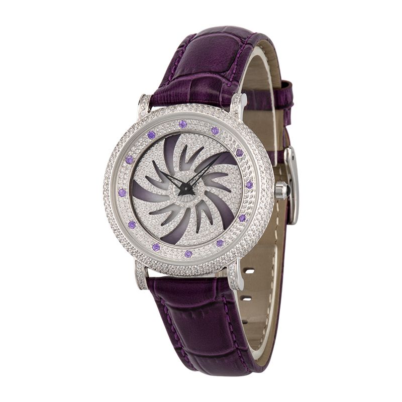 Promotional Chinese Waterproof Watch with Leather Belt for Women