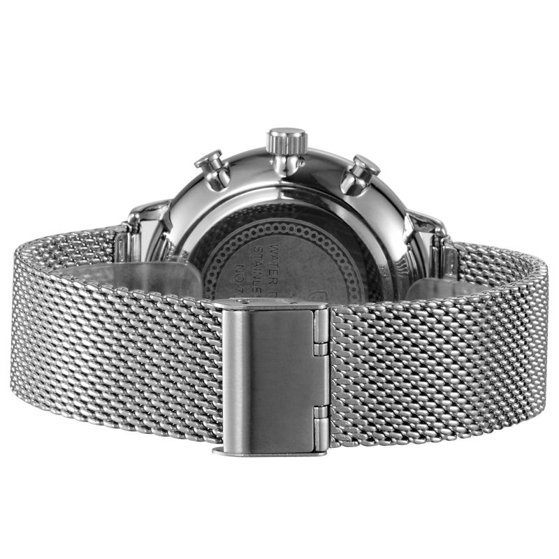 Stainless Steel Mesh Zinc Alloy Case Quartz Luxury Oem Mens Watch