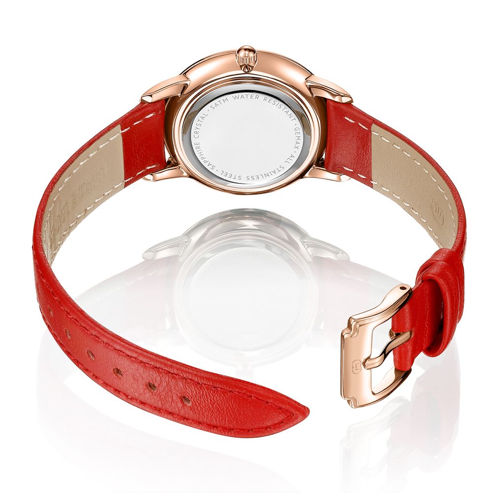 New Style  Hot Sale Custom Calf Leather Watch Strap Fashion Elegent Watch For Ladies