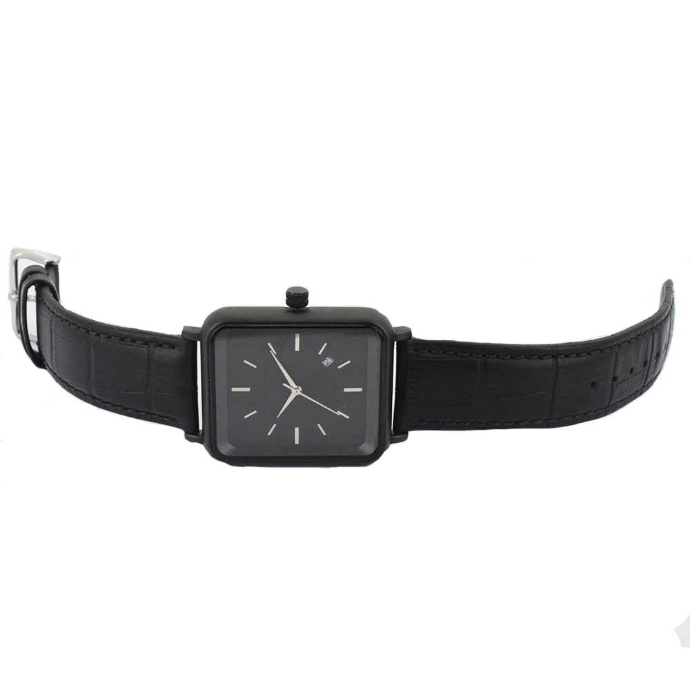 Wholesale Military Style Wrist Watches With Black Genuine Leather
