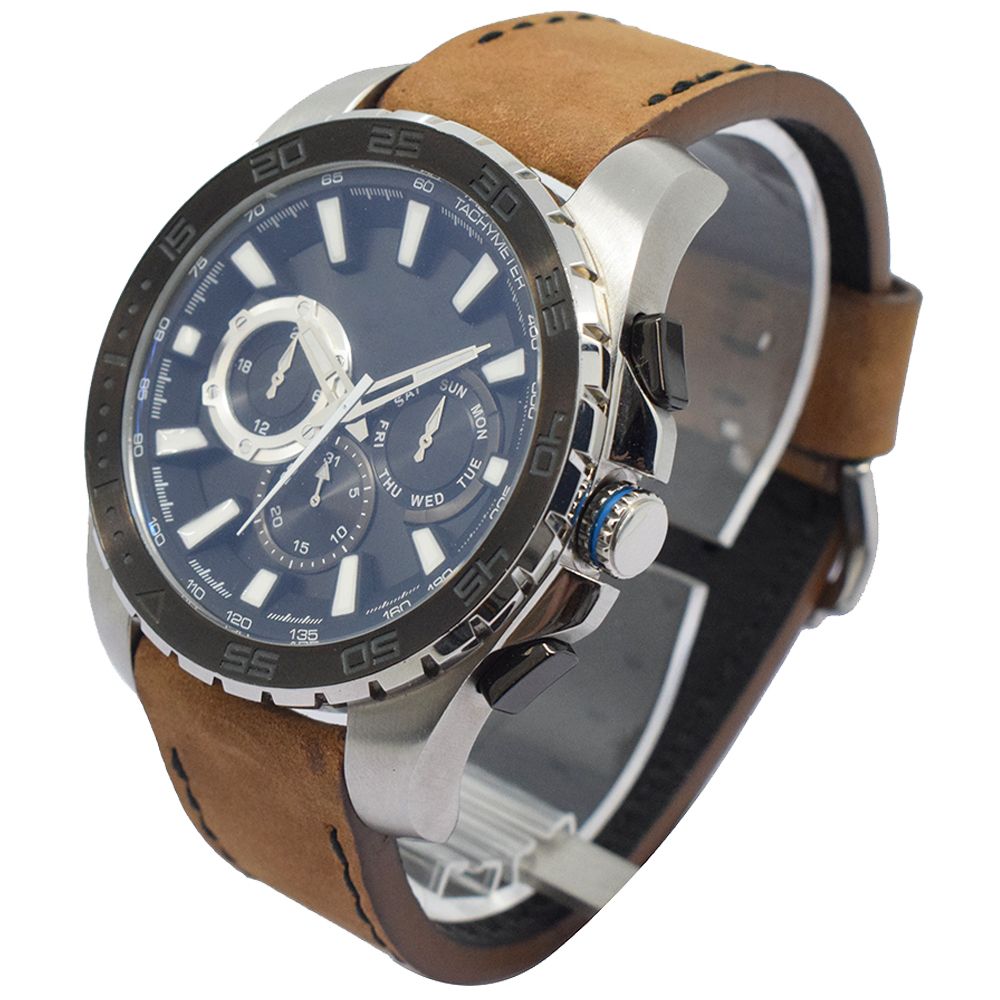 Luxury Private Label Ring Chic Quartz Wrist Watch with Leather Strap