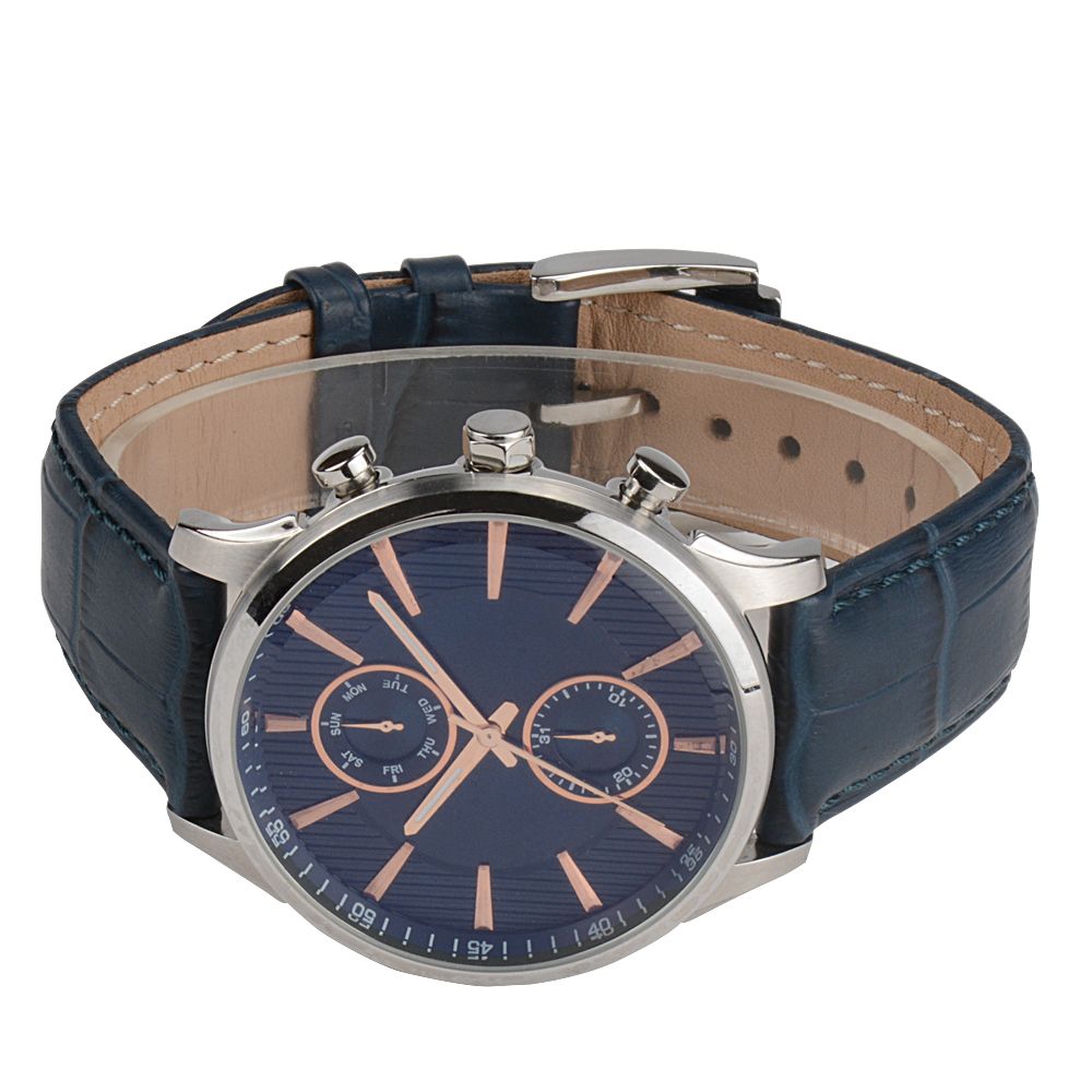 Wholesale Fashion OEM Fancy Leather Strap Military Stainless Steel Watch