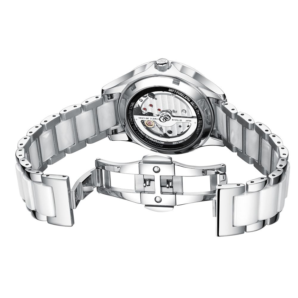 wholesale price luxury stainless steel 316 watch women's mechanical watch ceramics Band