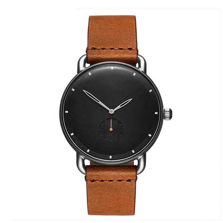 Oem Watch Manufacturer Relojes Hombre Genuine Leather Private Label Casual Watch