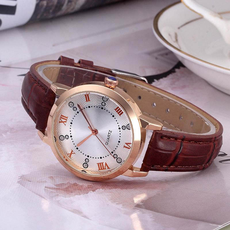 2019 Factory Wholesale Fashion Watch  With Bracelet Genuine Leather