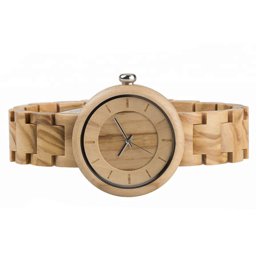 Fashion Handcrafted Japan Quartz Movement Private Label Personalized Wooden Watch