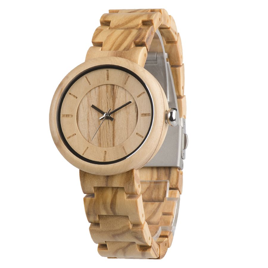 Fashion Handcrafted Japan Quartz Movement Private Label Personalized Wooden Watch