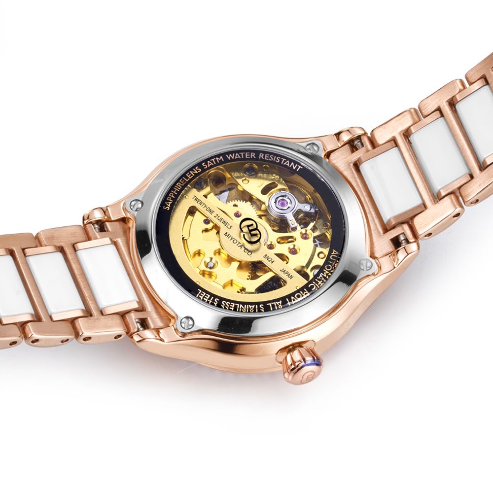 Luxury Gold Watch Automatic Mechanical Stainless Steel Watch Custom Logo China Manufacture