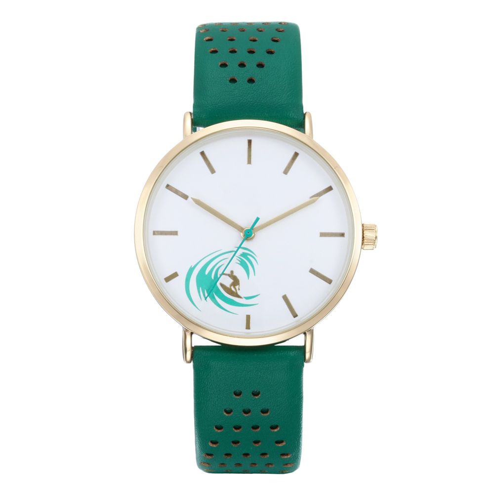 Trendy Quartz Wrist Watch Alloy Watch Ladies Watch Leather Strap Custom