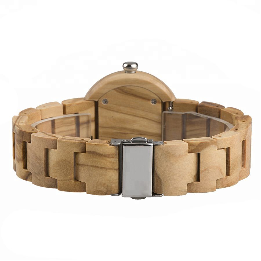 Fashion Handcrafted Japan Quartz Movement Private Label Personalized Wooden Watch