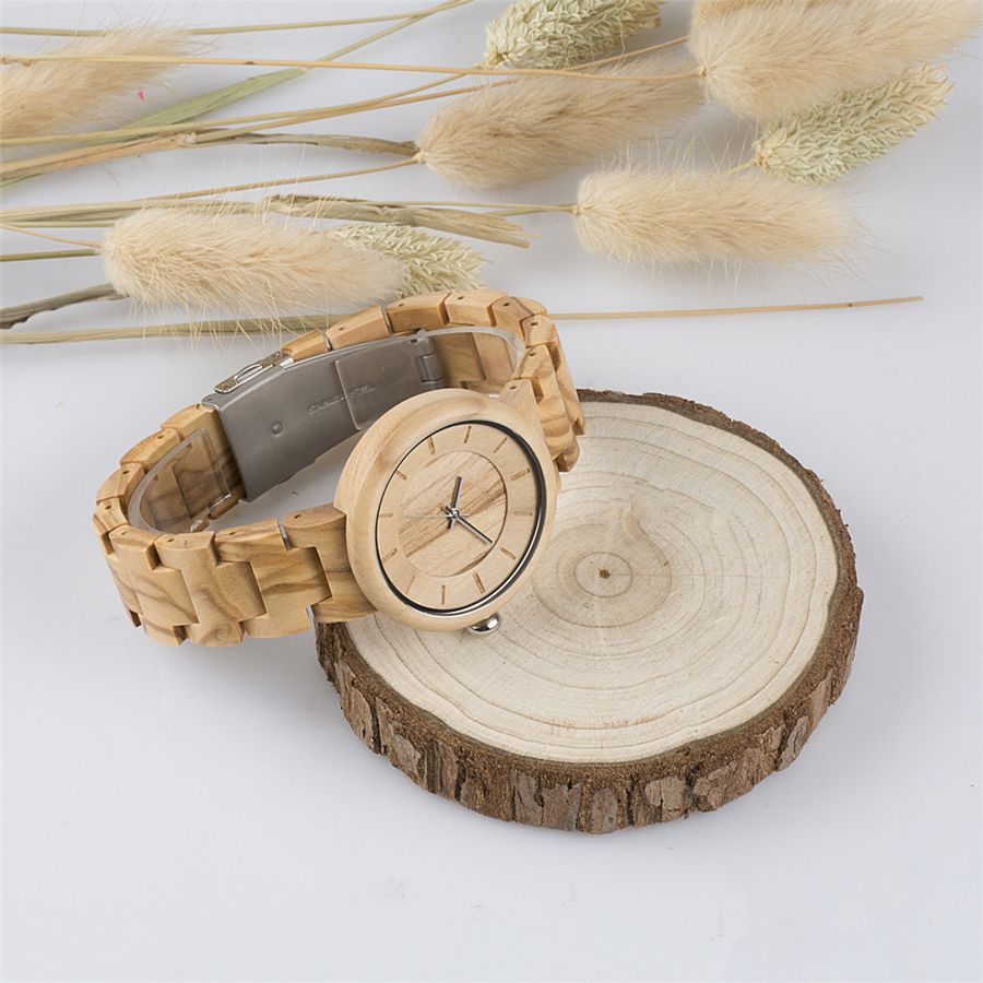 Fashion Handcrafted Japan Quartz Movement Private Label Personalized Wooden Watch