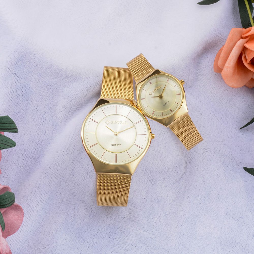 Gold watch price couple watch copper case metal watch