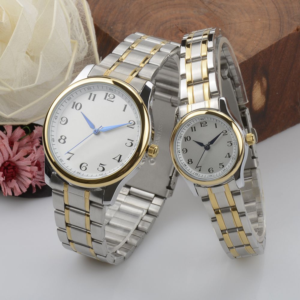 Charming High Quality Couple Watch Japan Quartz Stainless Steel Back Watch