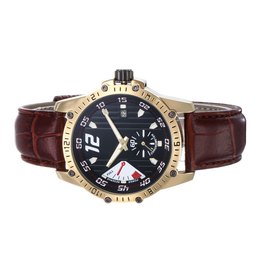 Luxury Charming Design Analog Quartz Movement Leather Wrist Watch For