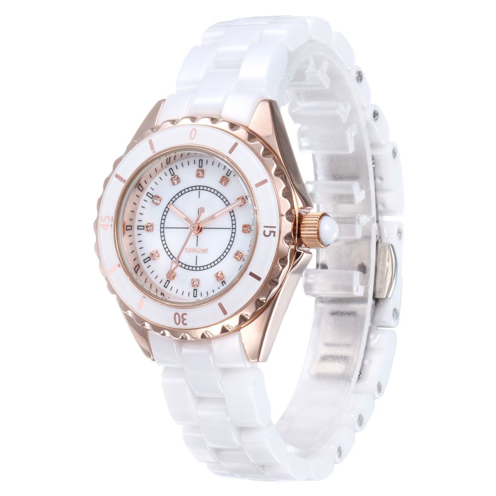 Luxury gold Fashion Ceramic Women Watch