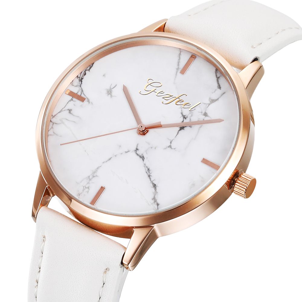 OEM Luxury marble dial women wristwatch