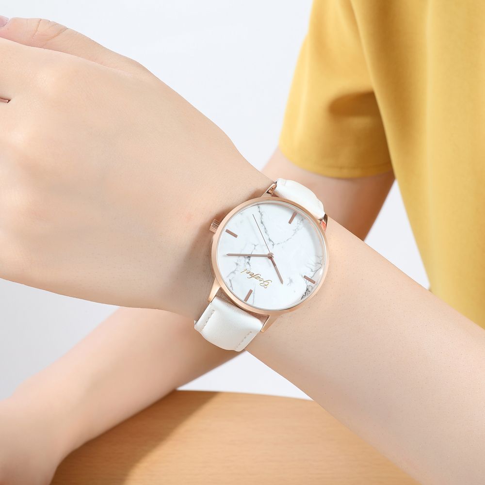 OEM Luxury marble dial women wristwatch