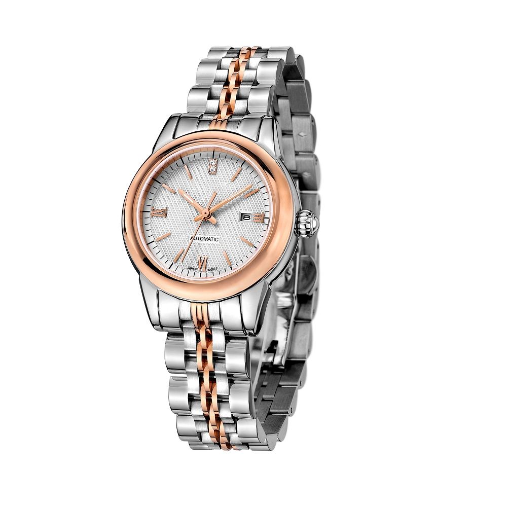 Gold Automatic Mechanical Watch ladies Wristwatch Stainless Steel Band Luxury Brand Sports