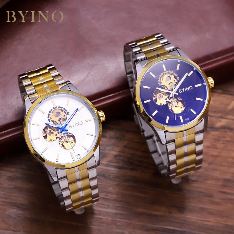 men's automatic stainless watch steel alloy watch own personalized wrist watch