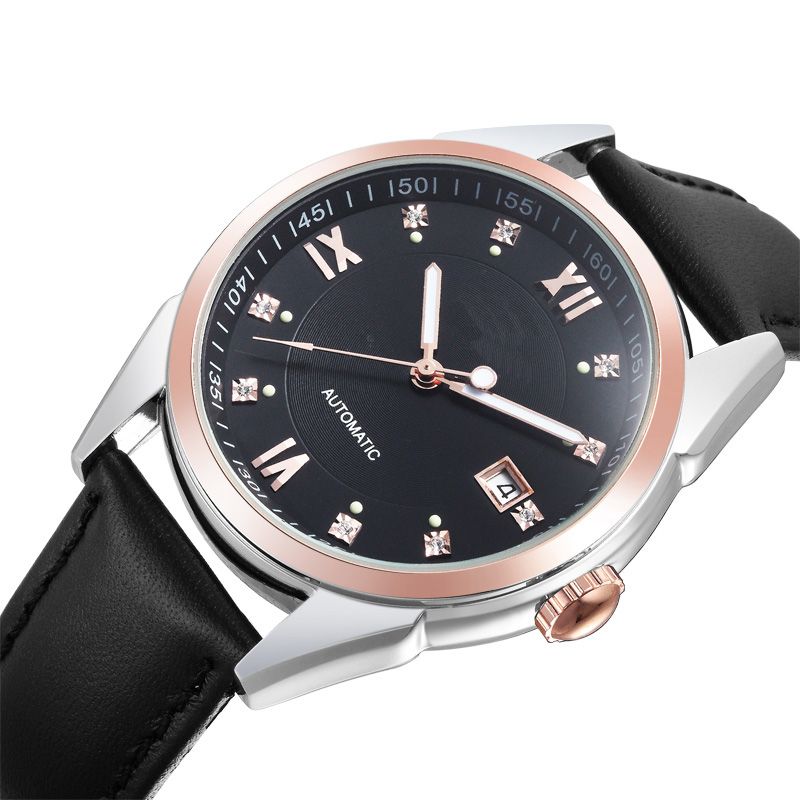 Promotion Watches leather watch strap mechanical watch gold automatic watch