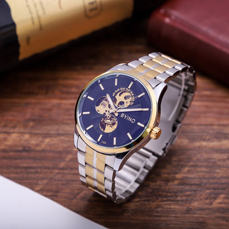 men's automatic stainless watch steel alloy watch own personalized wrist watch