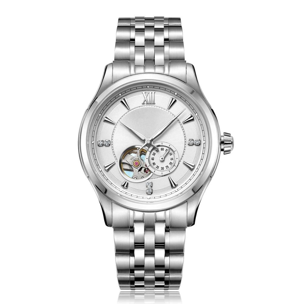  Fashion men watch Made in China stainless steel automatic mechanical movement watch 