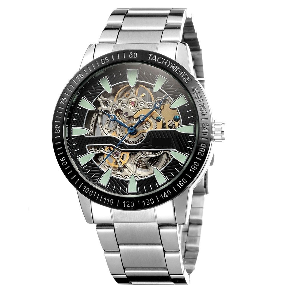 China supplier stainless steel watch men automatic stainless steel watch