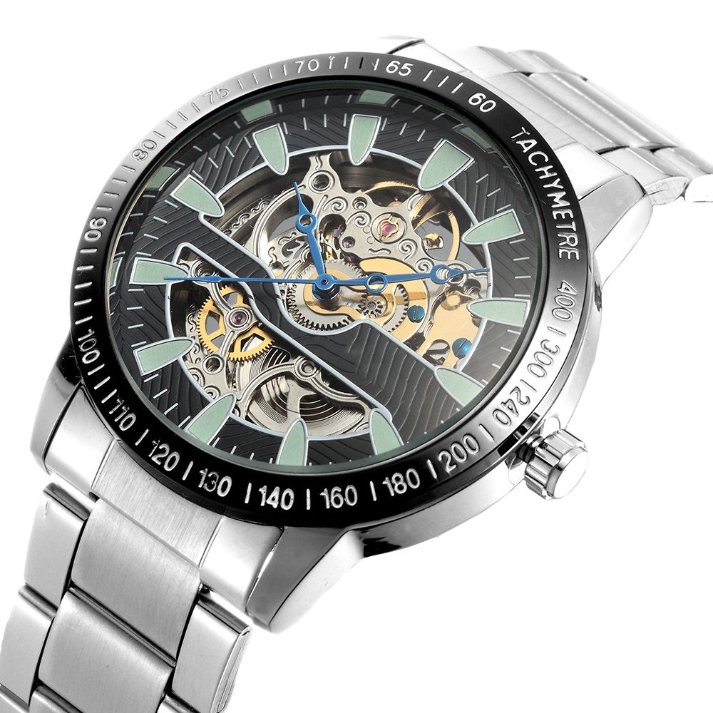 China supplier stainless steel watch men automatic stainless steel watch